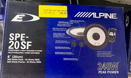 Alpine spe 20sf component - spe-20sf,