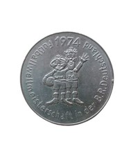 *HH* Medaglia Gettone Football Mondiale 1974 Germania Germany Calcio Medal 