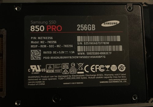 Samsung 850 pro 256gb - samsung,