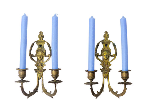 Antica coppia applique - applique, da
