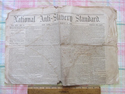 Antico giornale 1865 anti