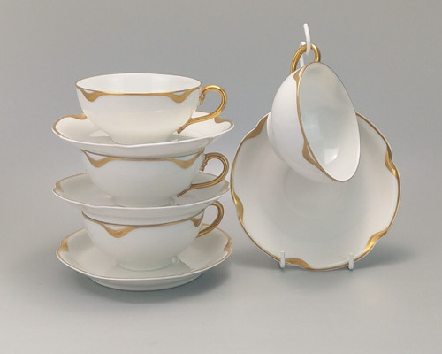 Limoges teacup and saucer - x,