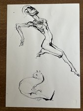 Disegno a china Enrico Colombotto Rosso