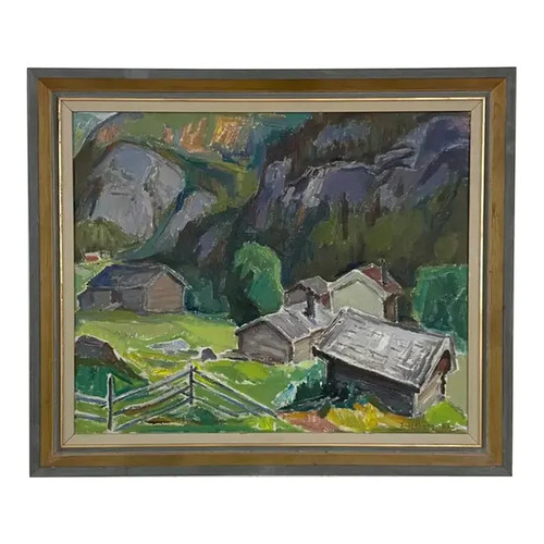 Dipinto olio fritz smedberg - fritz,