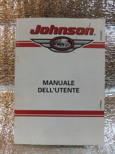 Manuale fuoribordo johnson - manuale, j4