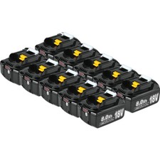 10x BL1830-18V/8,0Ah per batteria Makita BL1860B BL1850 197422-4 BL1850 BL1830 LED