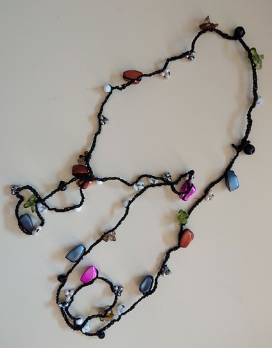 Collana all uncinetto - collana, e