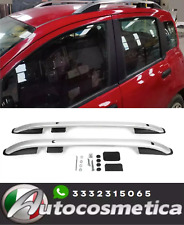BARRE LONGITUDINALI TETTO PORTAPACCHI ALLUMINIO ARGENTO PER FIAT PANDA 12-25