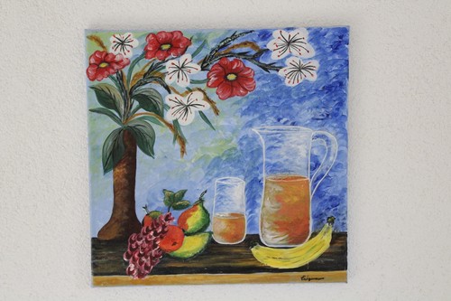 Quadro natura morta con - , fiori