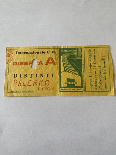Inter palermo biglietto ticket - inter-palermo, biglietto/ticket