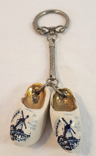 Delft shoe clogs souvenir key - delft,