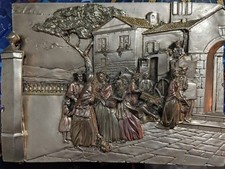 QUADRO ARGENTO BASSORILIEVO