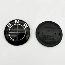 82mm bmw emblem - 2x, black