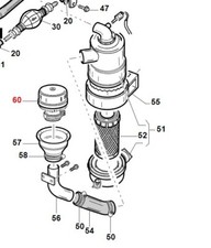 Prefiltro aria ciclone ORIGINALE KUBOTA per macchina operatrice GIANNI FERRARI