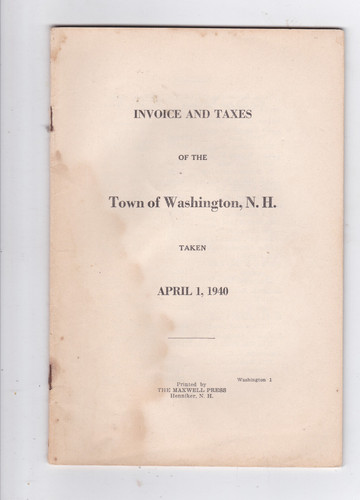 Invoice and taxes the town - taxes, of