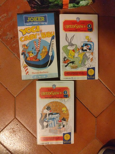 Lotto vhs cartoni animati - vhs,