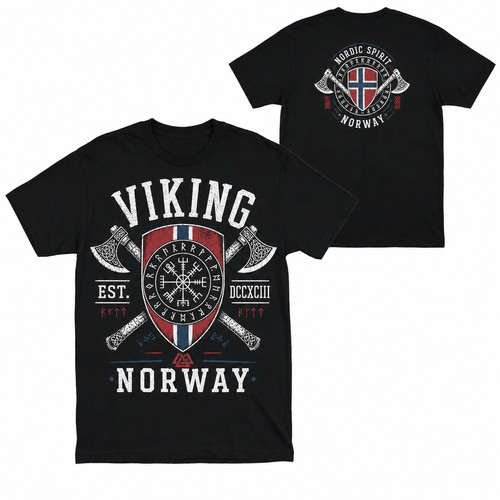 Shirt norvegese bandiera - norvegese,