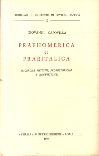 Praehomerica praeitalica - praehomerica,