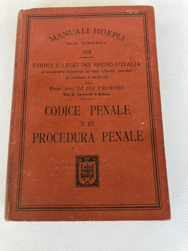 Manuali hoepli codice - hoepli, penale