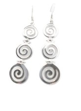 Orecchini pendenti a spirale