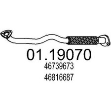 MTS 01.19070 Tubo gas scarico