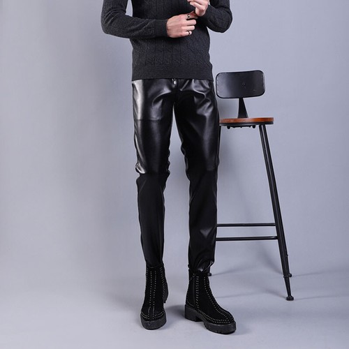 Uomo ecopelle pantaloni - uomo,
