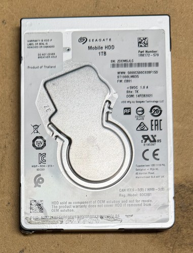 Seagate sata hdd - seagate, 2,5"