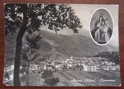 12447 cartolina andreis udine - andreis,