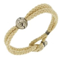 Bracciale in corda avorio con
