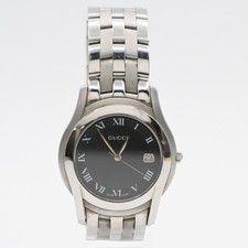 GUCCI 5500M Bracciale Orologio Quarzo 35mm Acciaio Inox Argento 61LC589
