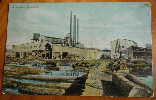 Cartolina una segheria - cartolina,