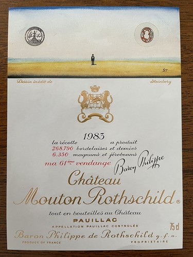 étiquette château mouton - Étiquette,