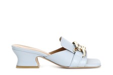 CIABATTA IN PELLE CON CATENA