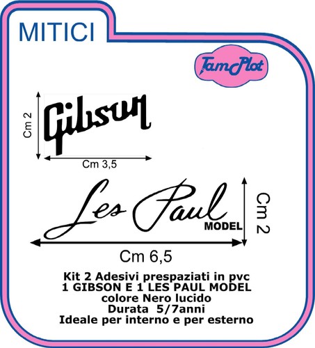 Adesivo gibson les pauls - adesivo,