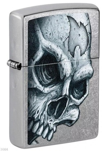 Zippo skull and flame - zippo, ★