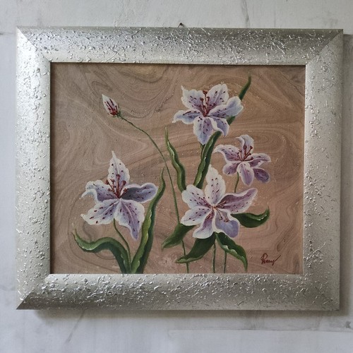 Quadro moderno con fiori - con,