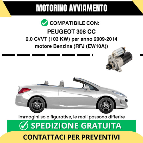 Motorino avviamento peugeot - motorino,