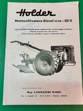brochure HOLDER motocoltivatore diesel trattore