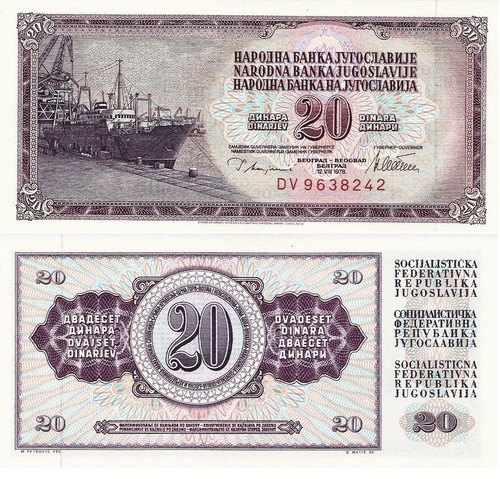 Jugoslavia dinar dinara - 20,