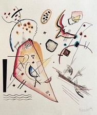 Wassily Kandinsky Litografia 1924 COA originale pubblicata -Le.Corbusier
