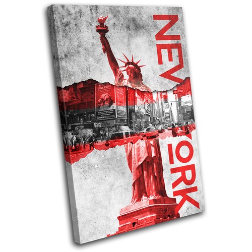 New york torn poster - york,