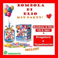 KIT PARTY COMPLEANNO 10.5 LITRI DI GAS ELIO COMPRESSO CON 75 PALLONCINI COLORATI