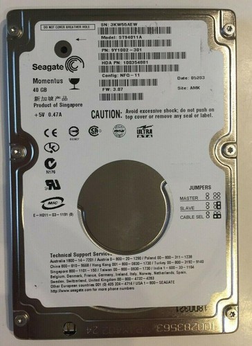 Seagate momentus st94011a - seagate,
