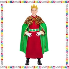 Costume Re Magi da Melchiorre Nativita Magio Bambino per Recita Presepe Verde 01