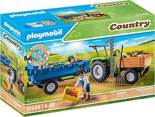 Playmobil 71249 trattore - playmobil, con