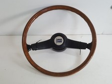 Volante Lancia 2000 i originale in legno restaurato completamente diametro cm 38