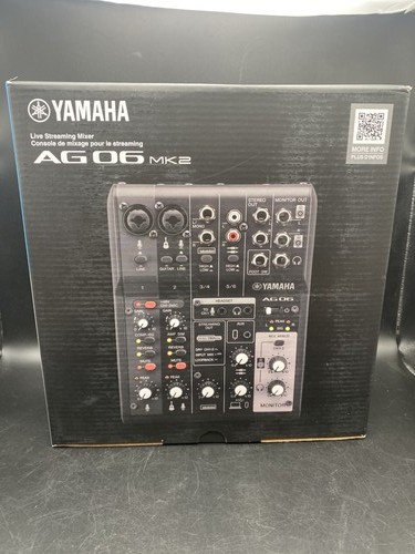 Yamaha ag06mk2bk mixer e - ch,