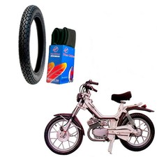 Gomma e camera d'aria 2.50 - 17 ( 2 1/2 17 ) 43L VEERUBBER VRM015 Piaggio Ciao