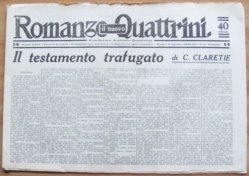 Nuovo romanzo quattrini - romanzo,