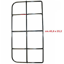 Jollynox -Jolly Inox griglia in piattina nera 2 fuochi cucina gas 45,6 X 23,2 CM